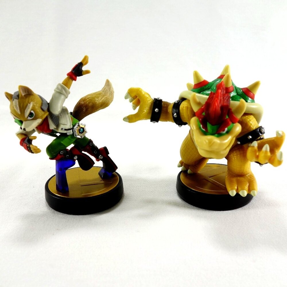 Nintendo Amiibo Super Smash Bros Figures Fox McCloud & Bowser Replacement Parts‎